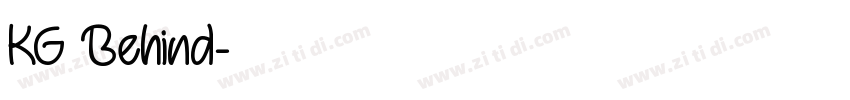 KG Behind字体转换